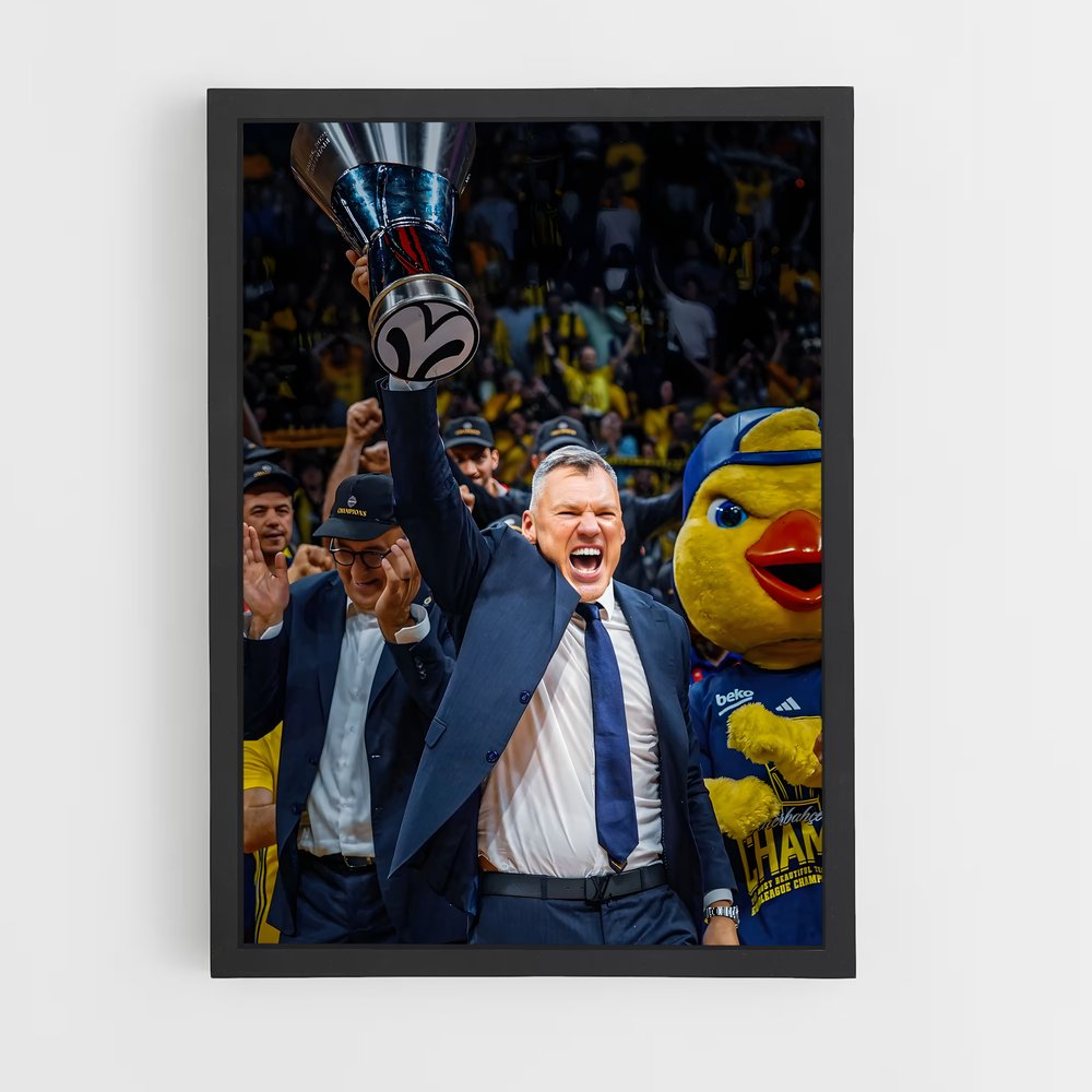 Poster Le Champion élégant – affiche Basketball (vue 2)